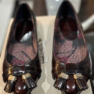Original Burberry ballerina leather shoes